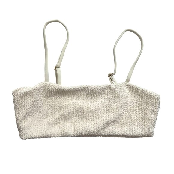 Show Me Your Mumu Destin Bikini Top in Ivory Scrunch - Picture 1 of 5